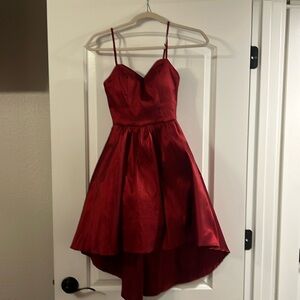B.Darlin red dress, short with small train
